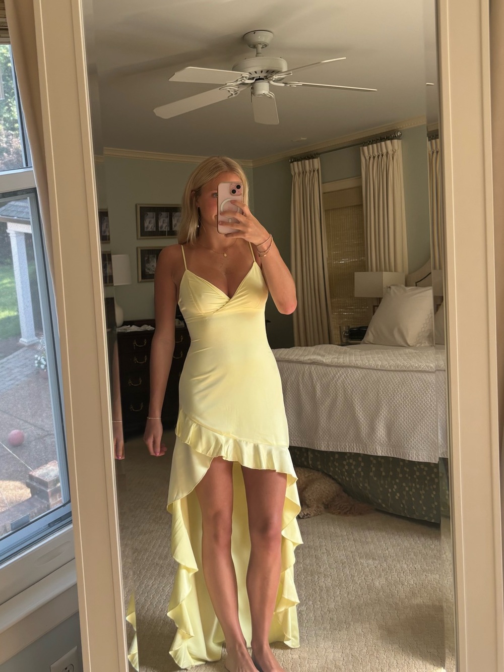 Yellow maxi dress